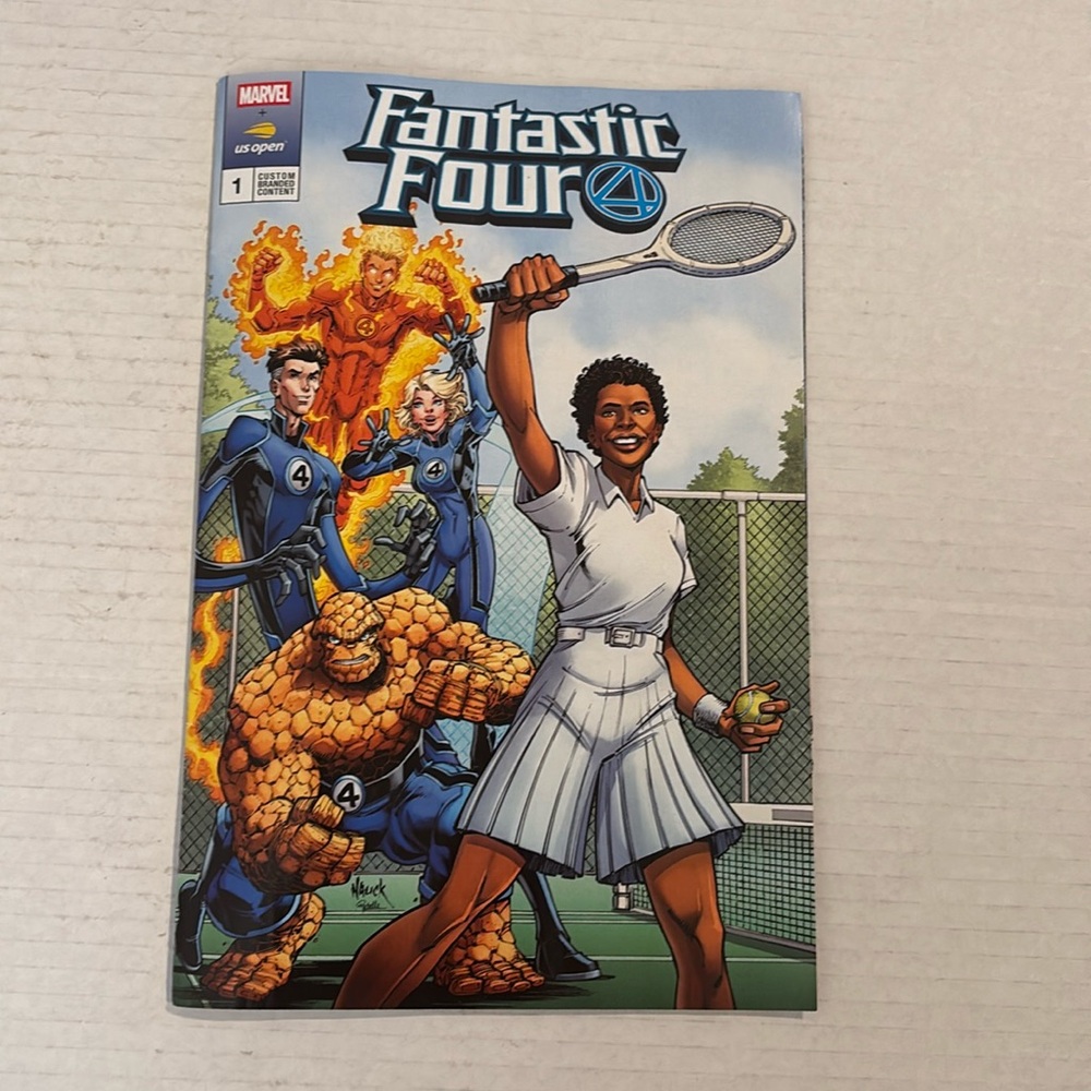 Marvel US Open 2025 Fantastic Four Tennis Adventure Comic 2025 US Open Tennis